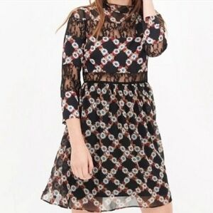 Sandro Silk and Lace dress